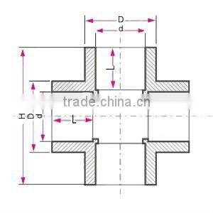 PPR cross For Water Feeding /PPR reducing cross /plastic cross