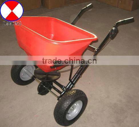 Salt spreader cart, fertilizer spreader cart