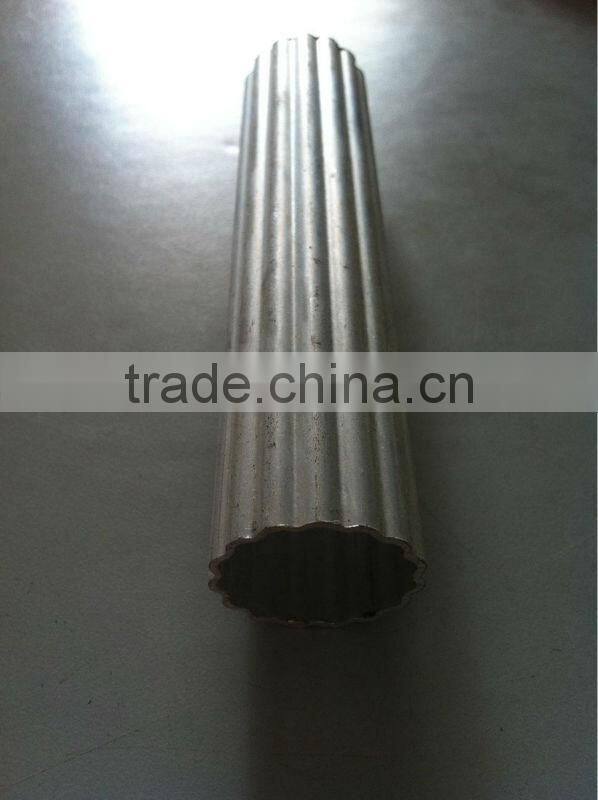 6061 & 6063 aluminum extrusion hollow circle knurled profile