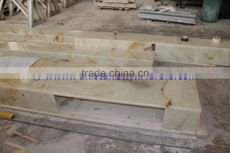 Handemade Good Price LIGHT LIGHT GREEN ONYX COUNTERTOPS