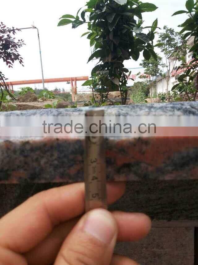 China multicolor red granite mushroom stone