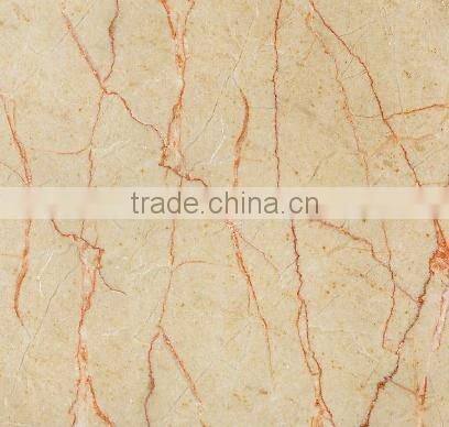 red line cream marble tile