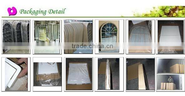 Strong Metal Frame Round Arch Garden Mirror