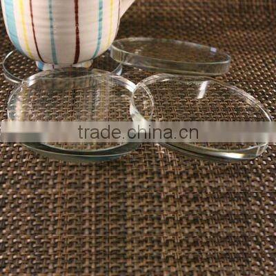 round engraved glass cup coaster