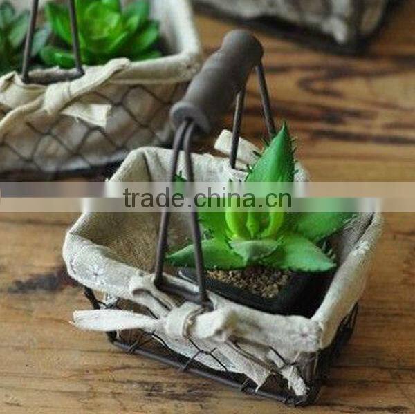 wholesale wire baskets metal wire storage baskets with liners wire mesh storage baskets