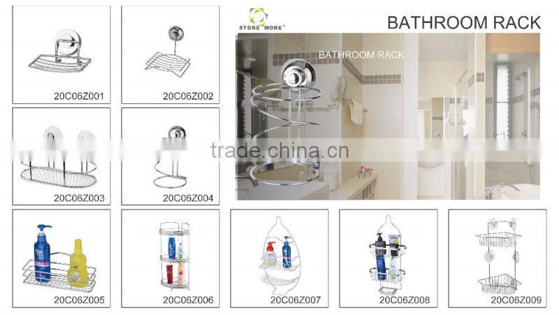 2-Tier Shelf Organizer Bamboo Bathroom Shower Tub Hanging Caddy