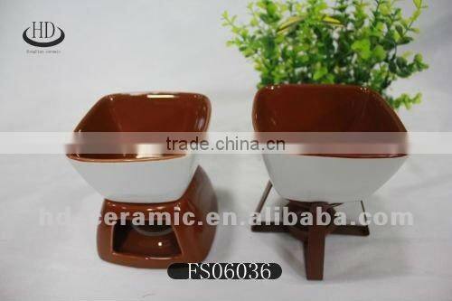 ceramic chocolate fondue bowl
