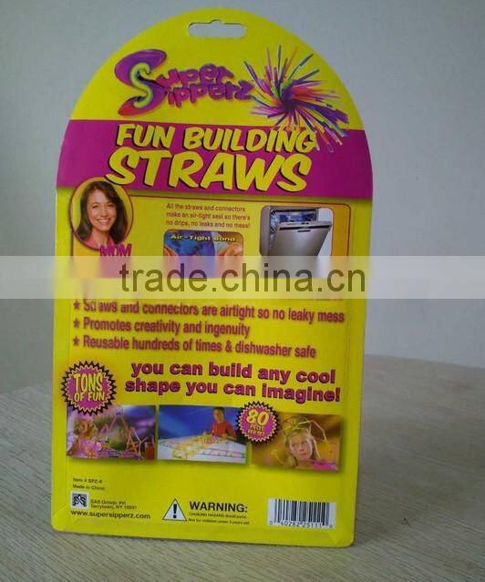 DIY Straws 30 Pieces Fun Straws Drinking with Plastic Straws & Connectors Flexible Funny Plastic DIY Straws