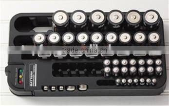 Battery Organizer with battery capacity Tester/ storage/battery organizer