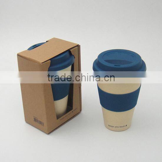 bamboo fiber eco cup with many pantone color best quality