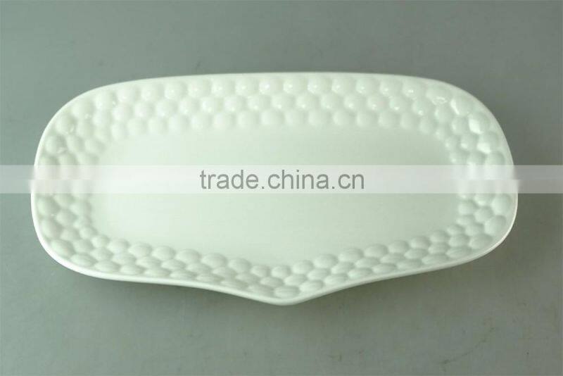 alibaba Hot Sales White Porcelain Rectangle Dinner Plate,Cheap Dinner Plate For Wholesale
