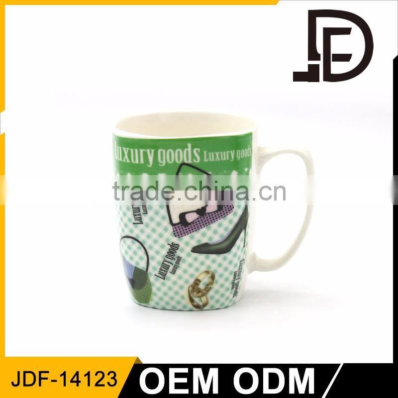 Drinkware pottery 12oz coffee sublimation mug, blank sublimation mugs, colorful coffee mugs