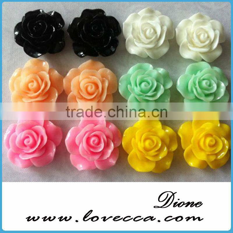 hot new products for 2014 resin flower cabochons 12mm