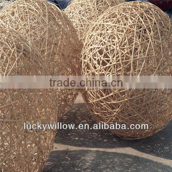 woven colorful large decorative wicker ball