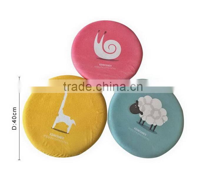 Cartoon Printed Round Memory Foam Chair/Seat Cushion Pad