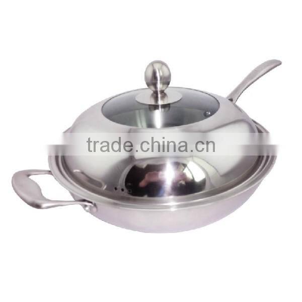 Metal skillet/ fry pan stainless steel skillet