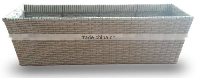 Wicker Planter pots, Plastic Rattan Wicker Pots, Viet Nam plastic Wicker Planter, Handicraft Wicker Planter