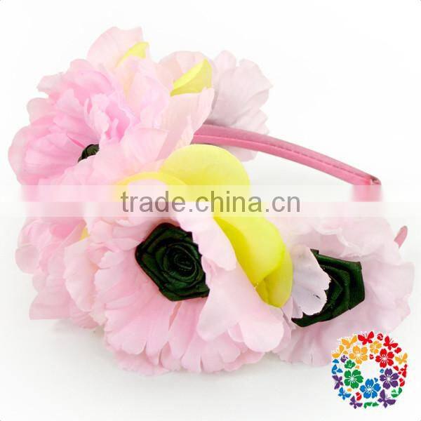 vintage colorful flower baby kids latest hairband designs