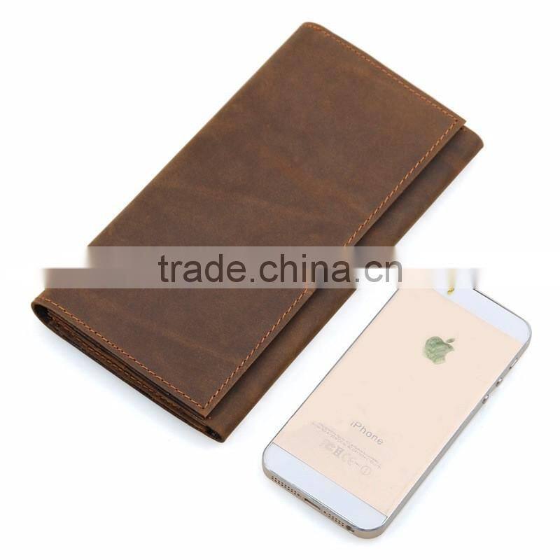 New Custom men's Italian Vegetable Tanned Leahter Passport Cover