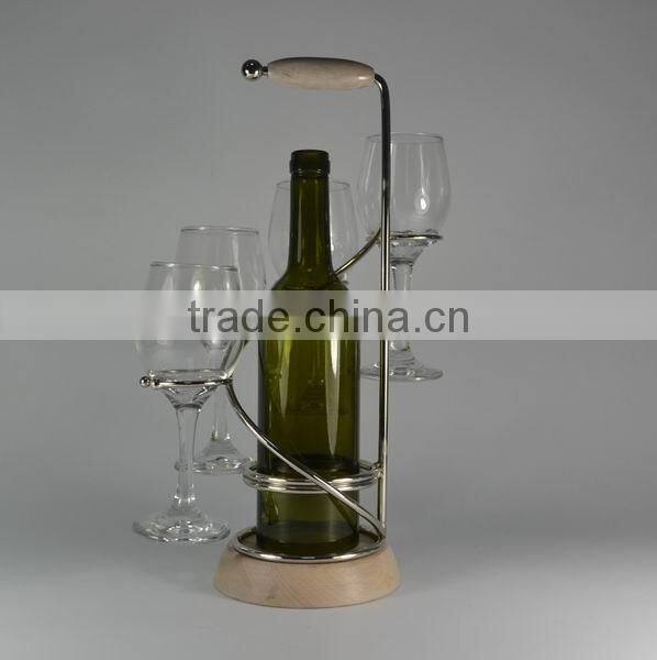 Metal red wine cup holder/rack