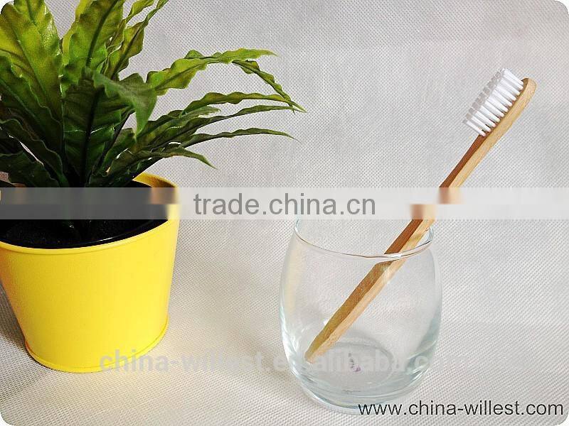Hotel use bamboo toothbrush, bamboo handle toothbrush