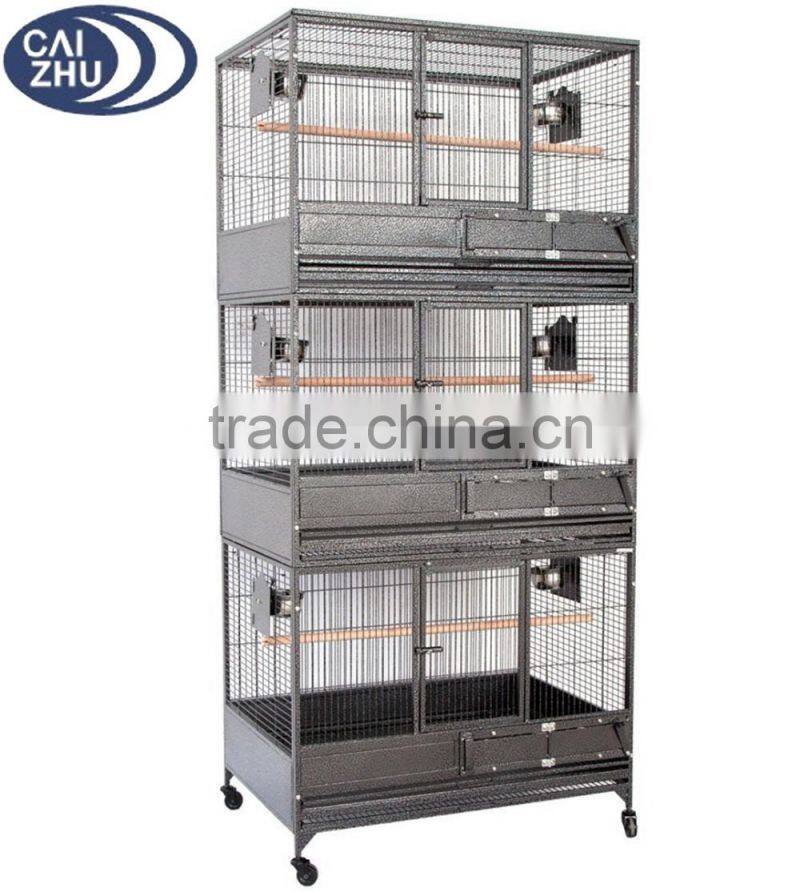 NEW Large Triple Stackers Wrought Iron Breeding Breeder Parrot Aviary Bird Cage