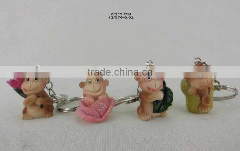 2016 Fashion keychain The 12 russia zodiac monkey keyring