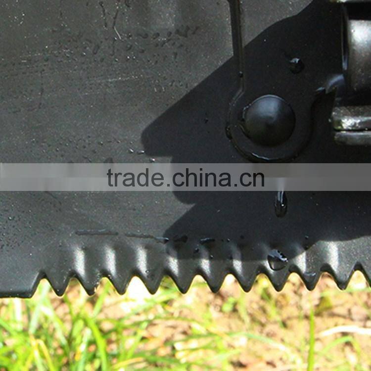 3 in 1 shovel with saw and pickaxe foldable shovel