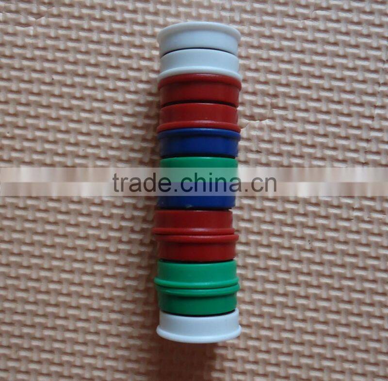 Small Plastic coated magnet,round magnetic button,whiteboard accessories