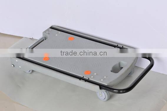 Foldable platform plastic handtruck