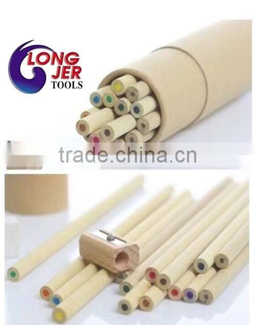 17pcs wood carpenter color pencils