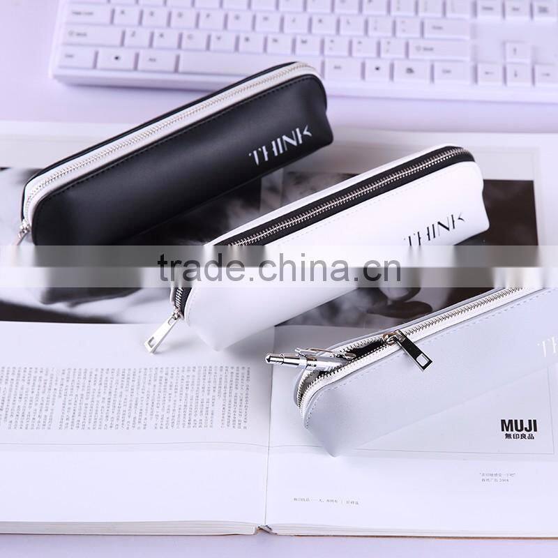 Best sell Low price custom logo leather pen pouch pencil case for teenagers