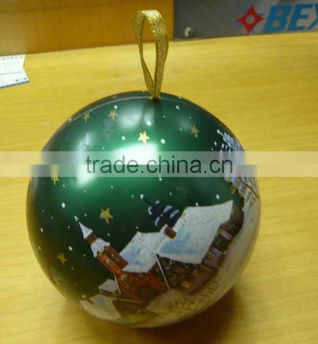 Christmas Ball Tin