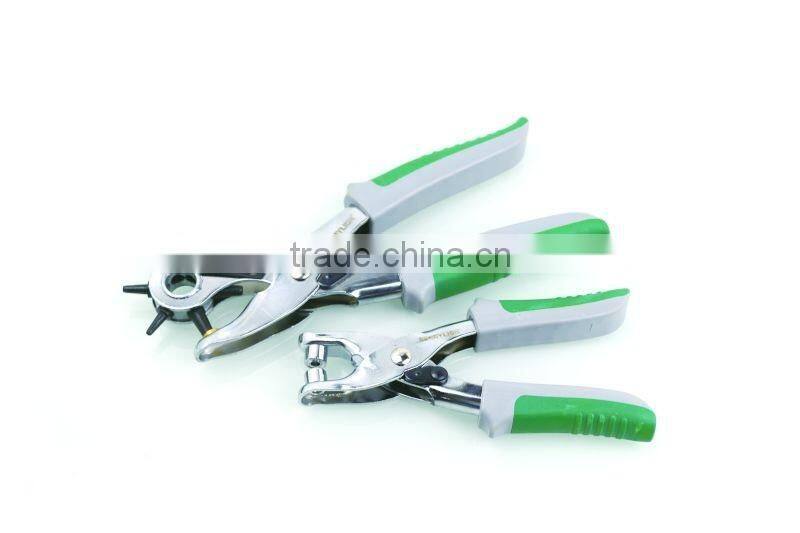 Berrylion Plastic handle Leather Punch 2pcs set Belt Leather Punch Set