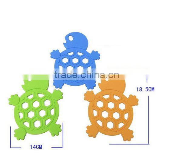 16027 tortoise shape silicone high temperature heat insulation mat kitchenwares silicone mat flexible silicone heating mat