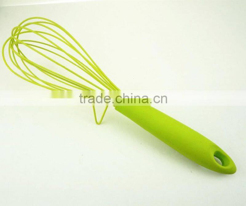 13015 silicone kitchenware egg whisk with pp handle with holder
