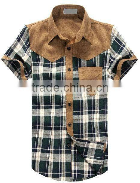 Newest Men's Plaid Long Sleeves Slim Cut Casual Shirt