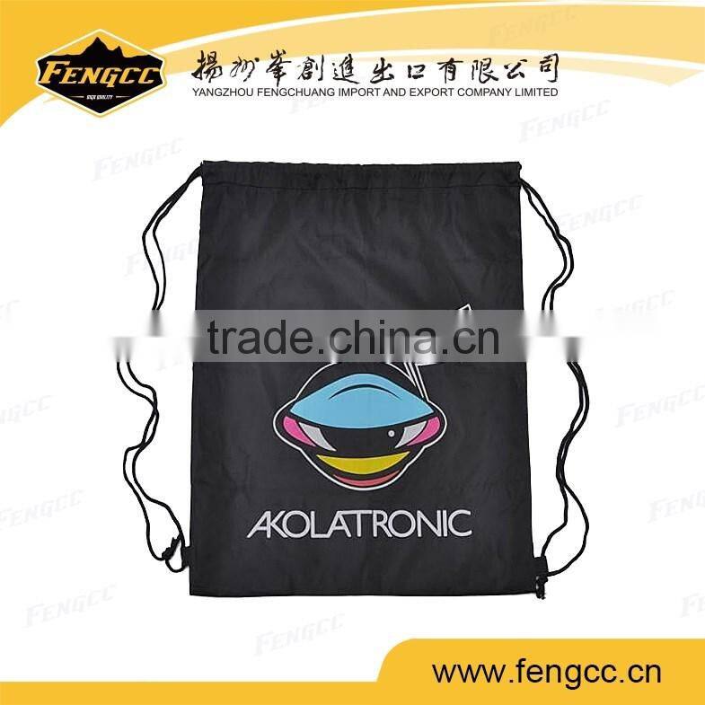 Eco-friendly LOGO Printed Drawstring Bag with Zip