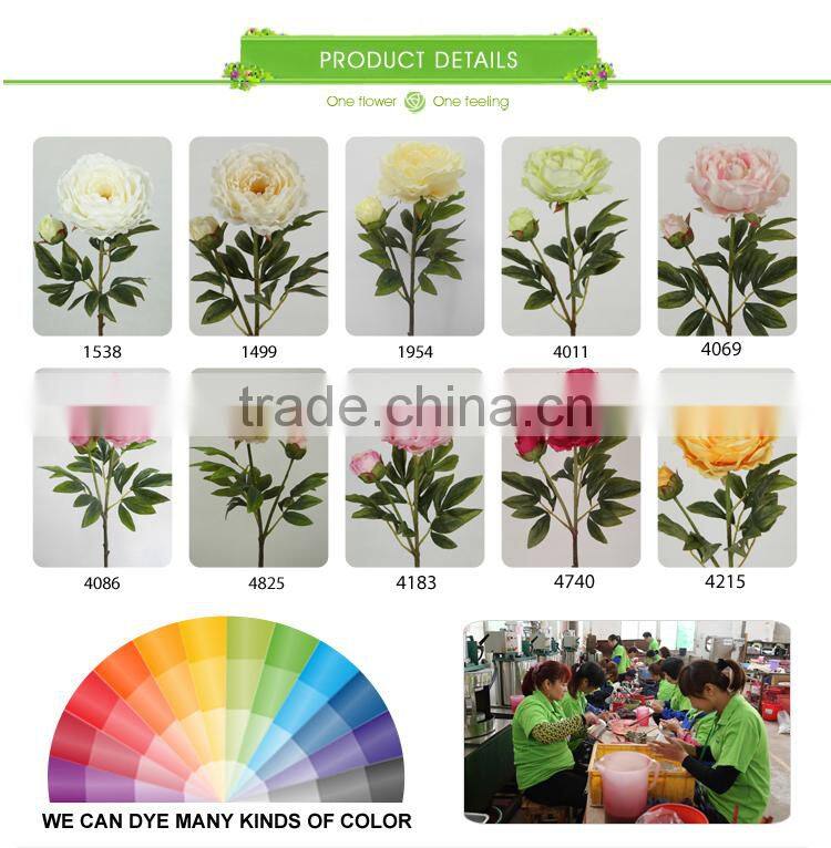 single stem peony new year home wedding decor factory direct sale
