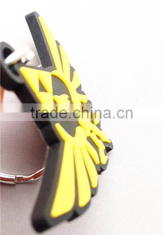 2016 custom low price plastic keychain 3d soft pvc keychain