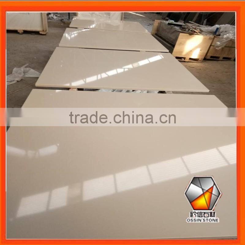 Cream & White Micro Marble Hearth & Back Panel