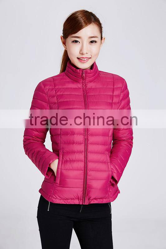 Outdoor lightweight ladies duck down jacket