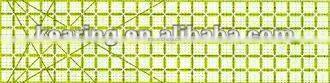 Kearing pro arcylic Double-Colored Grid Lines 45cm*10cm Rectangular patchwork ruler with scale range for sewing cutting#KPR4510