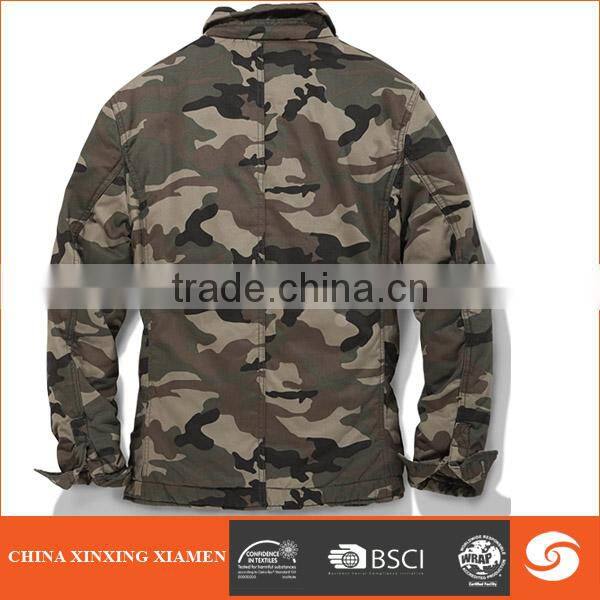 Hot sale pure cotton heavy washed men woodland jacket