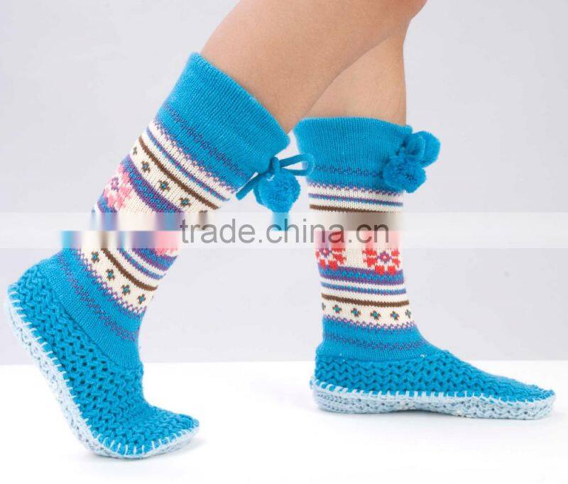 Adults Age Group and Knitted Technics microfiber socks fuzzy socks women slippers
