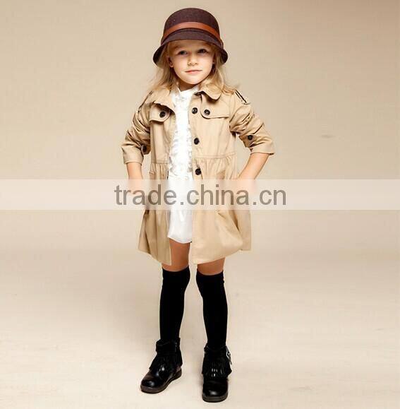 Newest Autumn winter fashion Children wind coat girl's jacket outwear kids thick wind coat children jacket coat