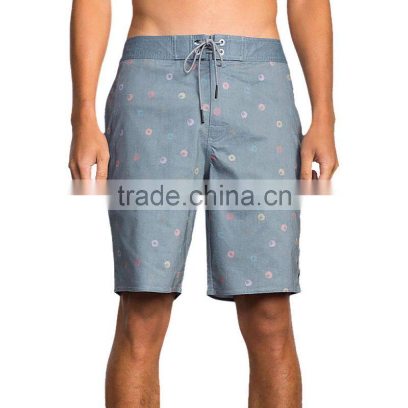 Summer Swim Trunk Blend Of Cotton Poly And Elastane 51% Cotton 43% Polyester Custom Short Beachwear Stretch Material Athletic