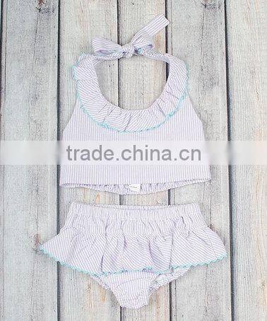 Girl child swimsuit kid seersucker swimsuit kids swimwear for girls
