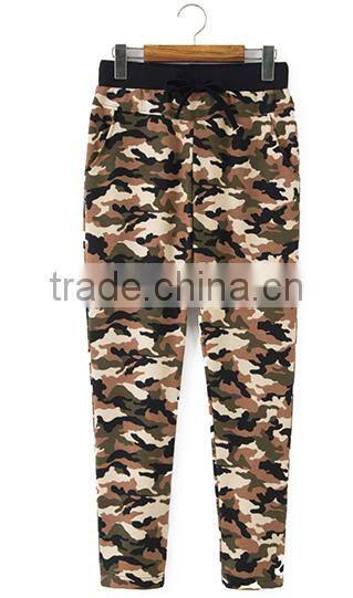 Fashionable ladies full printing camouflage cheaper wholesale good quality warm comfort fleece CVC80/20cotton