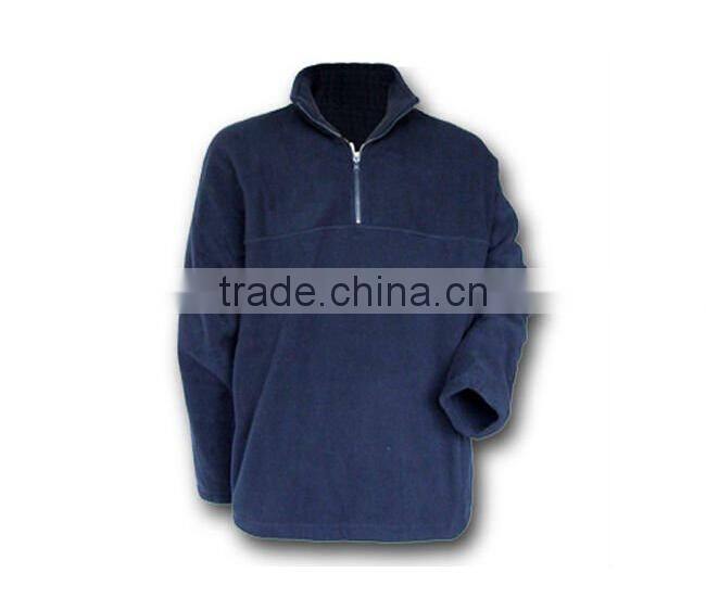 2015 new style polar fleece knitting half-zipper hoody